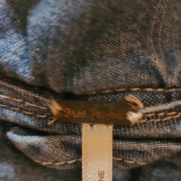 Free People Denim Blue  Quilted Jacket - Picture 3 of 9